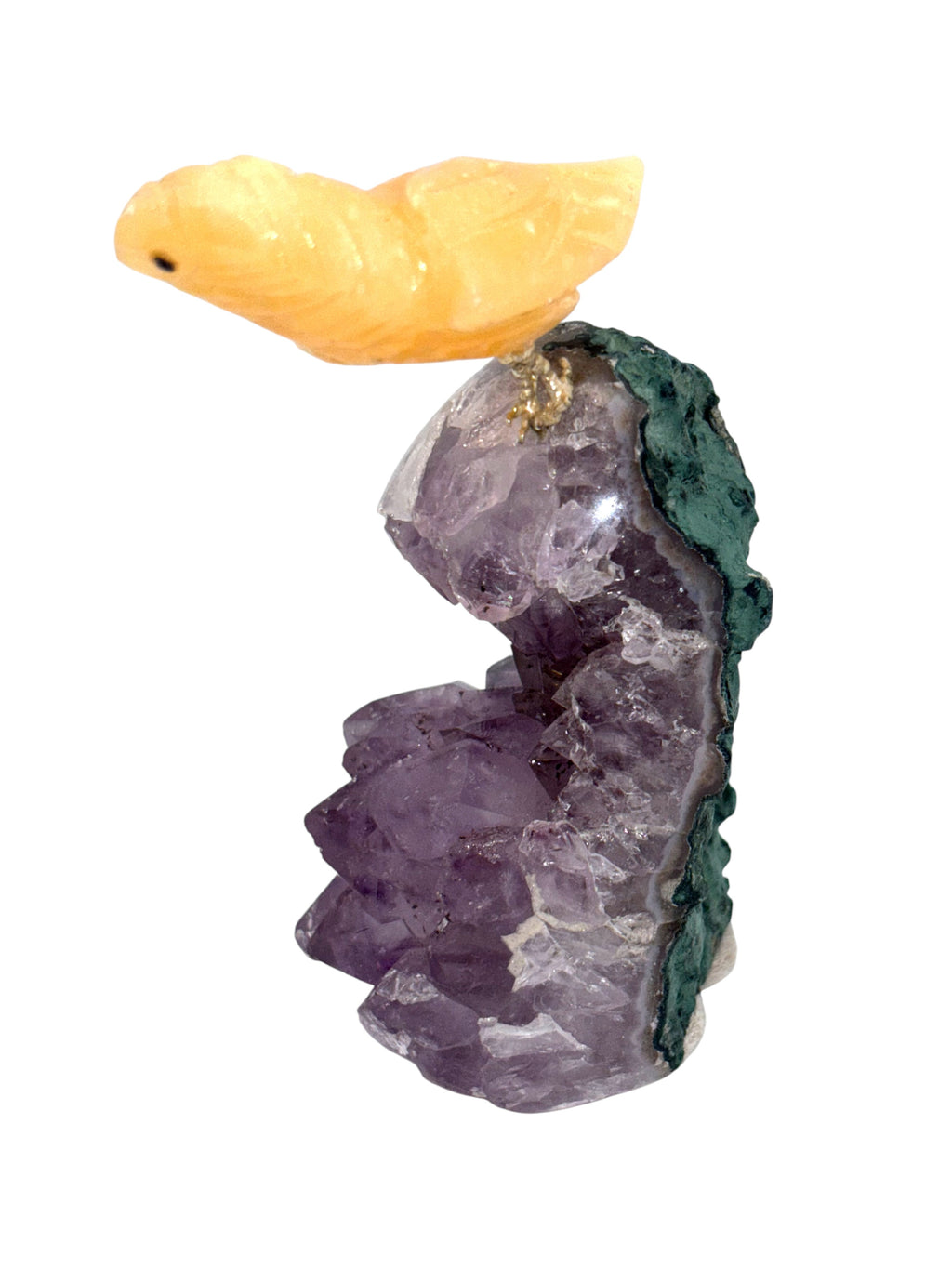 Amethyst with Bird