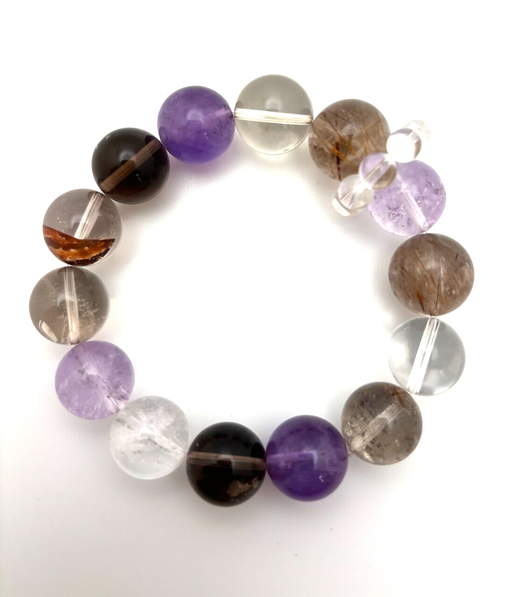 Multi-gemstone Beaded Bracelet