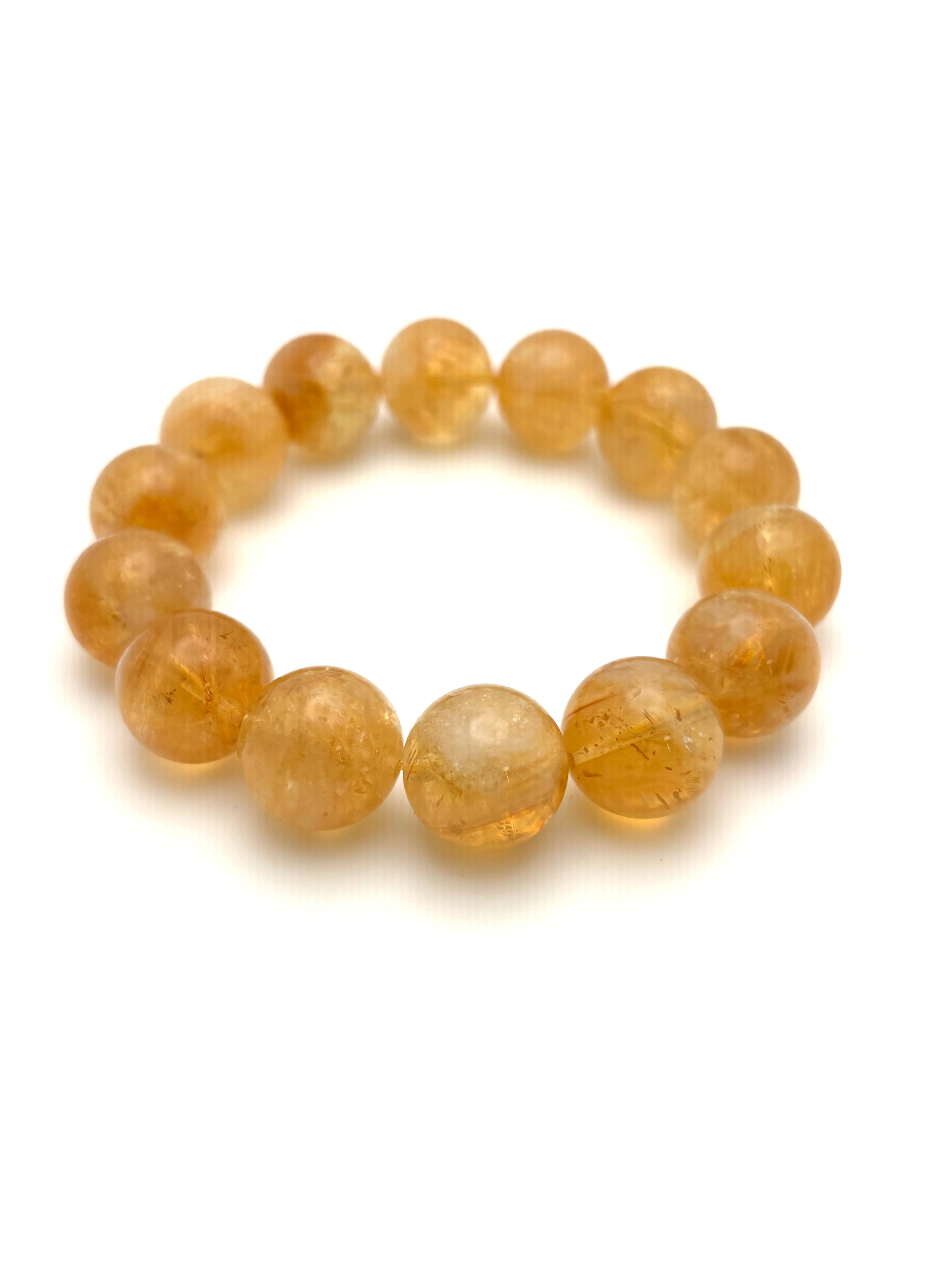 Citrine Beaded Bracelet
