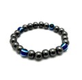 Hematite and Evil-Eye Beaded Bracelet